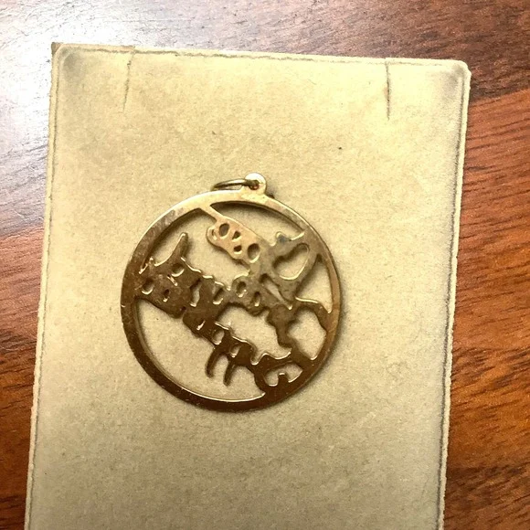 Vintage 14K Gold Filled Bracelet Charm Necklace Pendant Signed - Picture 2 of 4